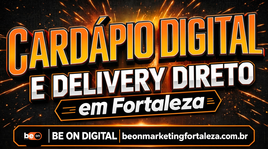 Cliente fazendo pedido de delivery pelo celular através de cardápio digital de restaurante em Fortaleza