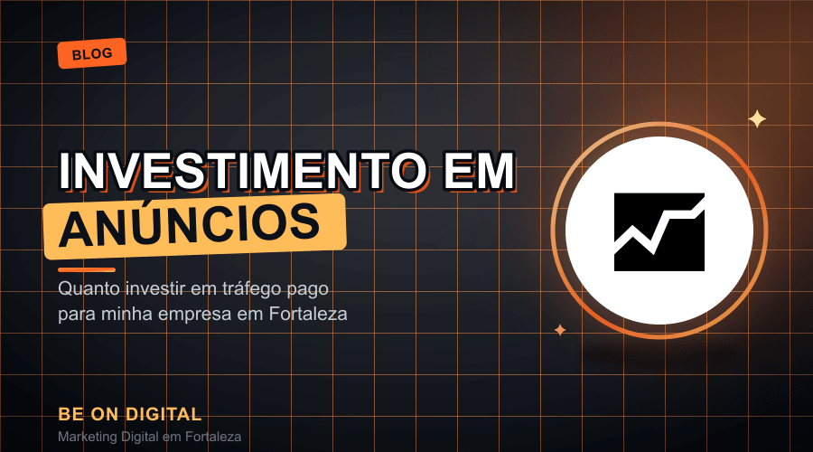Gráfico de desempenho de campanhas de tráfego pago exibido em notebook, com indicadores de investimento e retorno